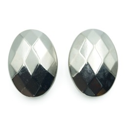 Oval facetado 38x27mm de plastico para collar pulsera y aretes