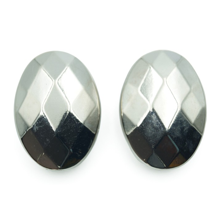 Oval facetado 38x27mm de plastico para collar pulsera y aretes