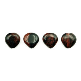 Piedra Natural 10x4mm Corazon Mahogany