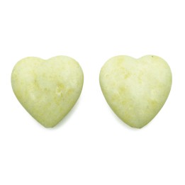 Piedra Natural 20x6mm Corazon Lima