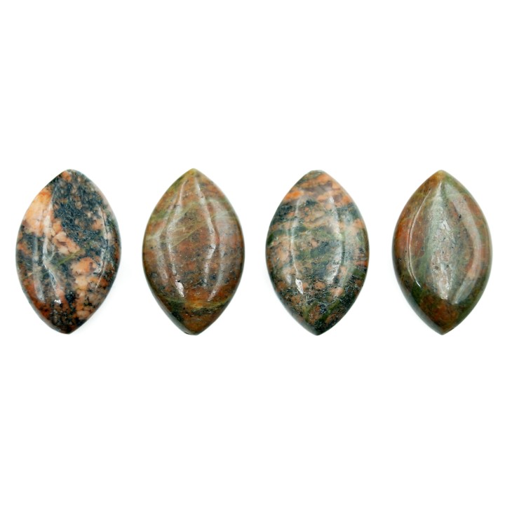 Piedra Natural 12x20mm Navet Epidot