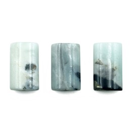 Piedra Natural 12x20x5mm Rectangulo Black Gold Amazonite