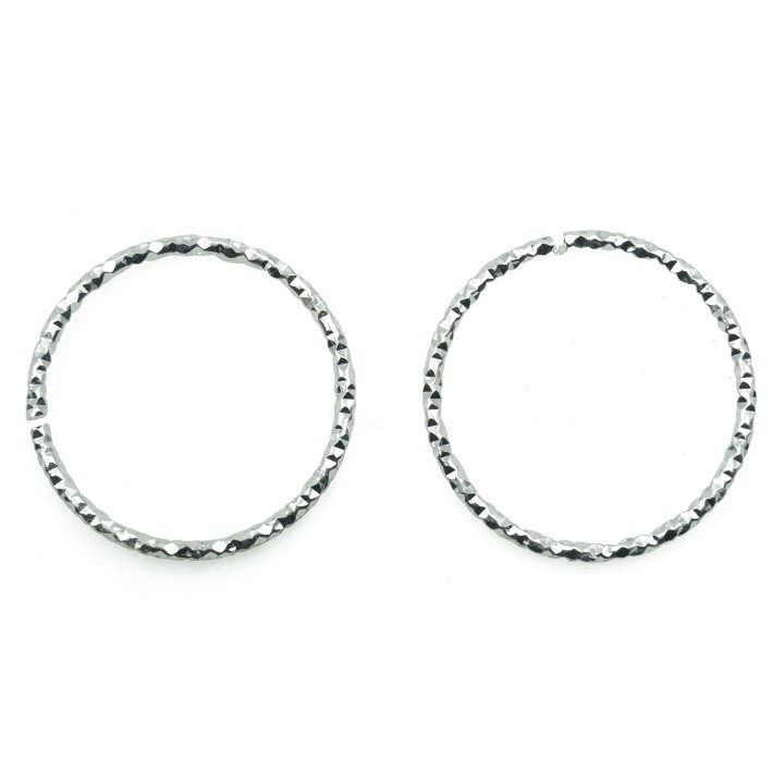 Argolla  20mm De Laton para Collar Y Pulsera Plat