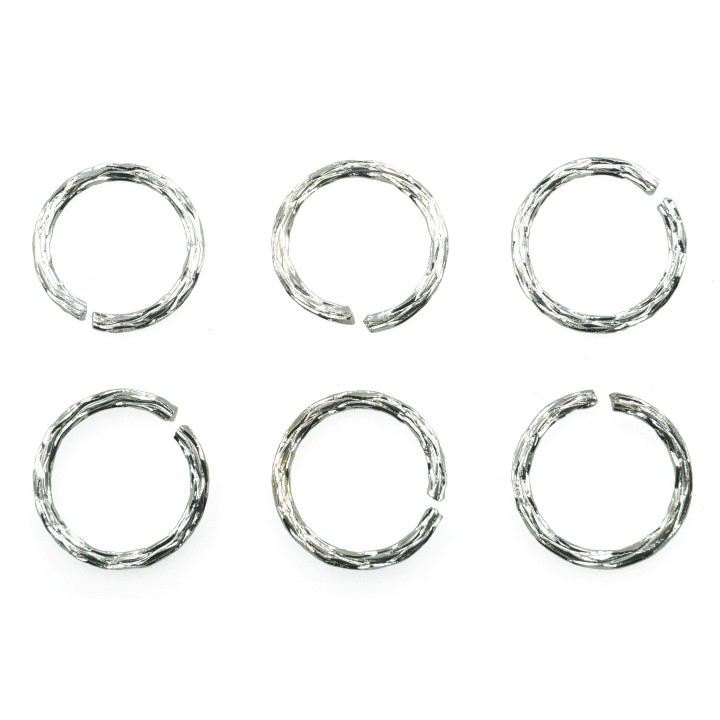 Argolla  9mm De Laton para Collar Y Pulsera Plat