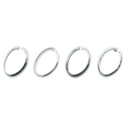 Argolla  10X8mm De Laton para Collar Y Pulsera Plat