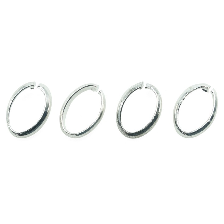 Argolla  10X8mm De Laton para Collar Y Pulsera Plat
