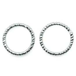 Argolla  17mm De Laton para Collar Y Pulsera Plat
