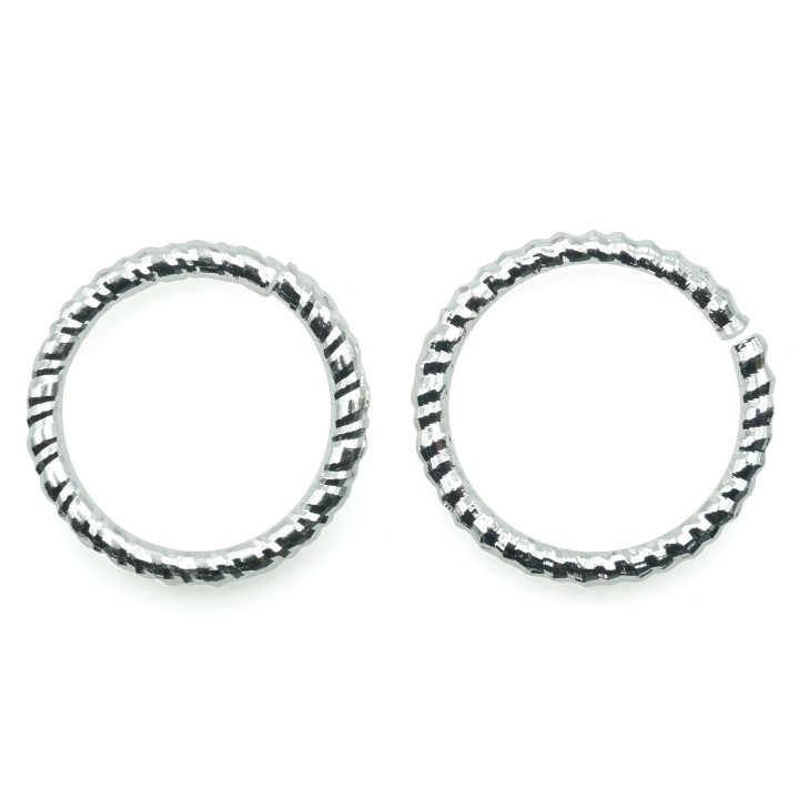 Argolla  17mm De Laton para Collar Y Pulsera Plat