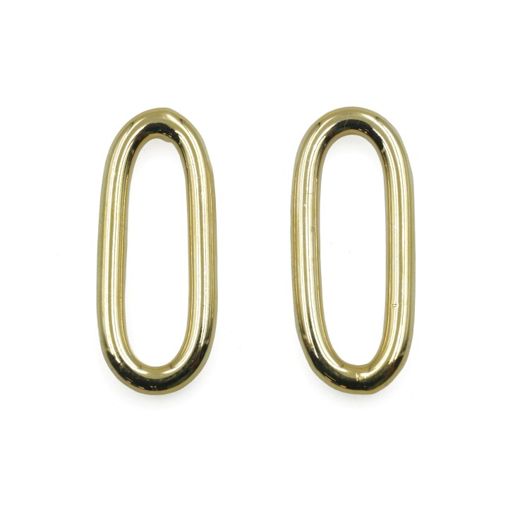 Argolla  12X26mm De Laton para Collar O Pulsera Igp