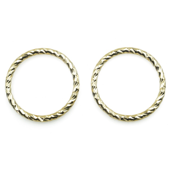 Argolla  25mm De Laton para Collar Y Pulsera Igp