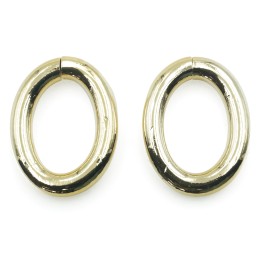 Argolla  25X19mm De Laton para Collar Y Pulsera Igp