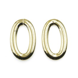 Argolla  25X16mm De Laton para Collar Y Pulsera Igp