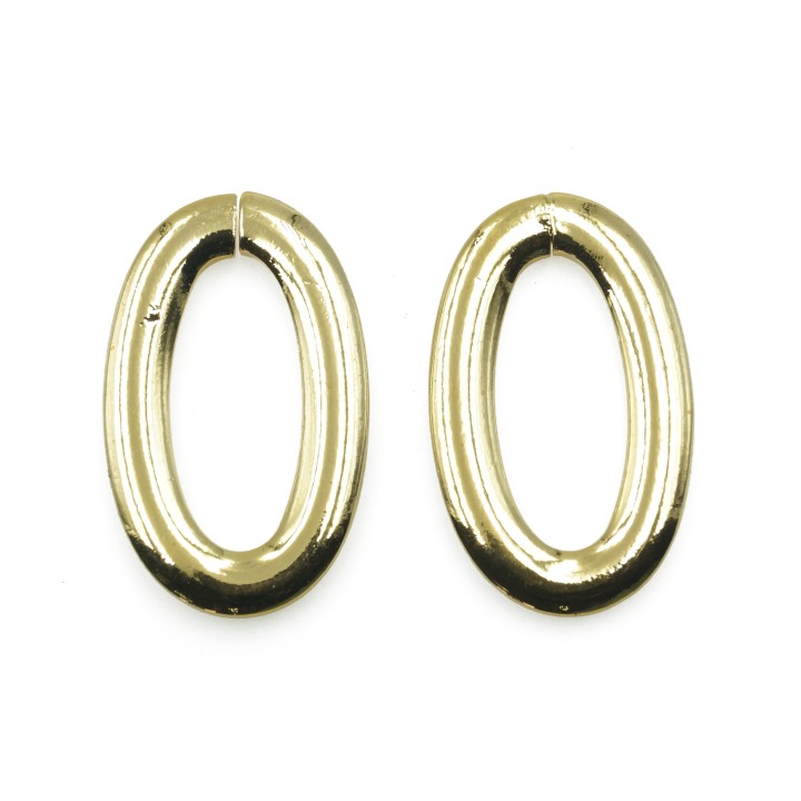 Argolla  25X16mm De Laton para Collar Y Pulsera Igp