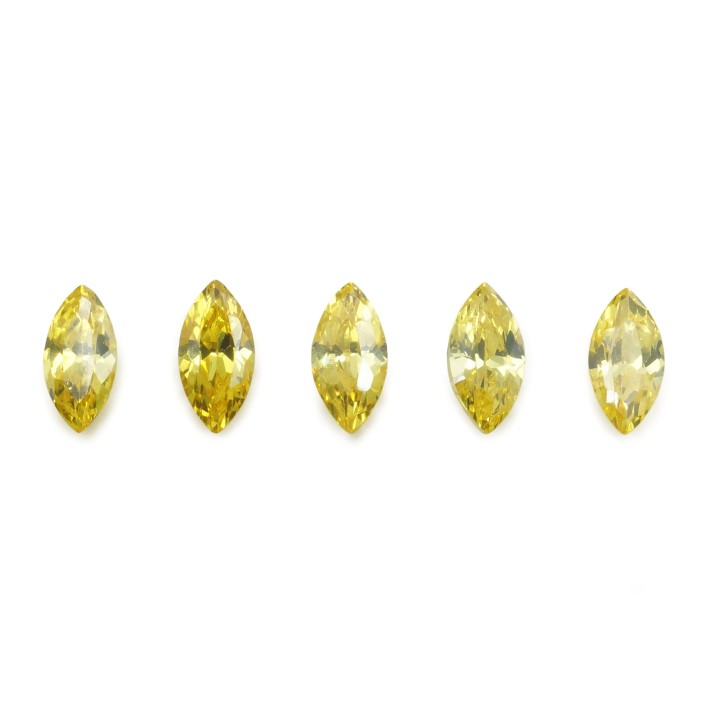 Zirconia de 12x6mm Forma navet Empaque de 100pz