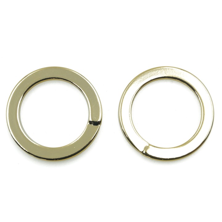 Argolla  22mm De Laton para Collar Y Pulsera Imitacion dorado