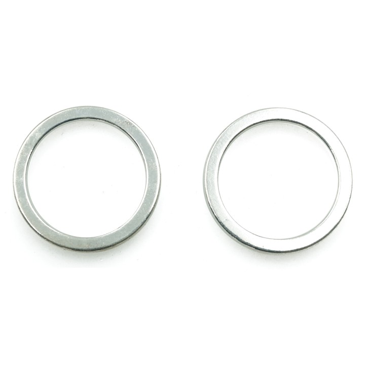 Argolla  20mm De Laton para Collar Y Pulsera Plat
