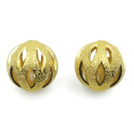 Bola perforada 16 mm de laton para collar y pulsera