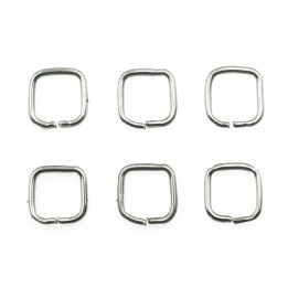 Argolla  8mm De Laton para Collar Y Pulsera Niquelada