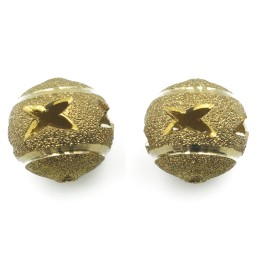 Bola perforada 16 mm de laton para collar y pulsera