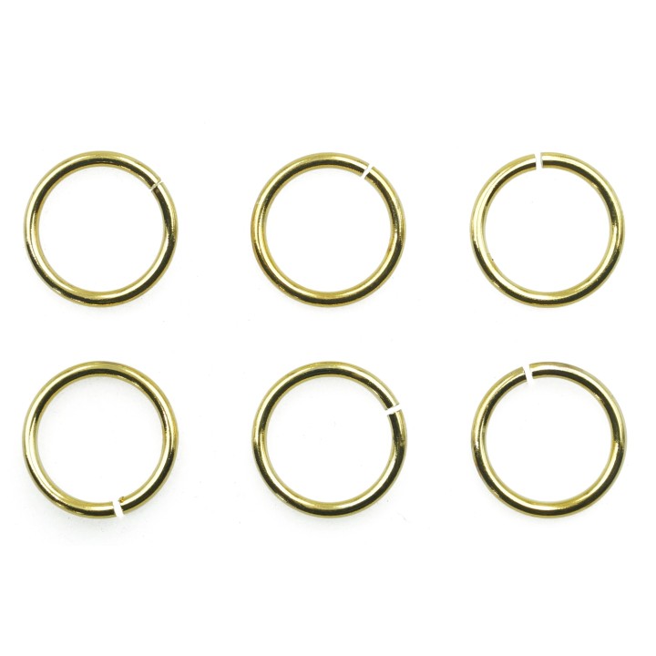 Argolla  9mm De Laton para Collar Y Pulsera Irp