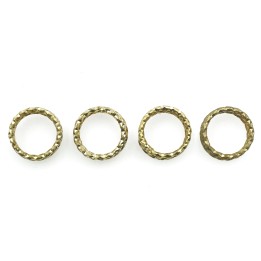Argolla  10mm De Laton Triple para Collar Y Pulsera