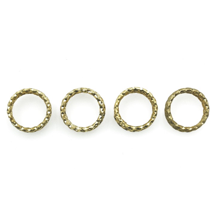 Argolla  10mm De Laton Triple para Collar Y Pulsera