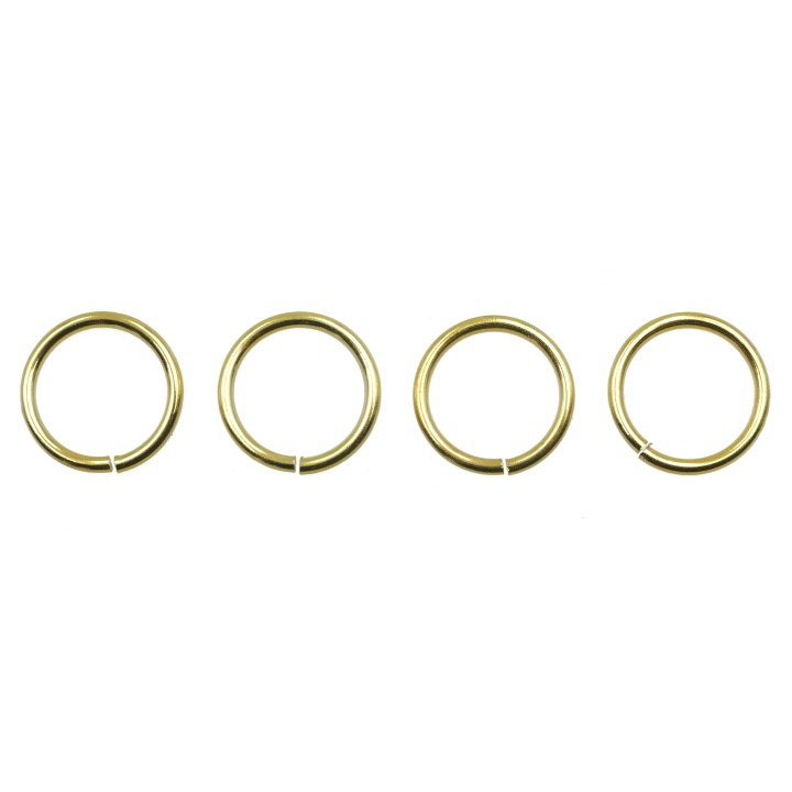 Argolla  10mm De Laton para Collar Y Pulsera Igp