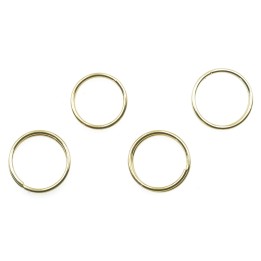 Argolla  10mm De Laton Doble para Collar Y Pulsera Irp