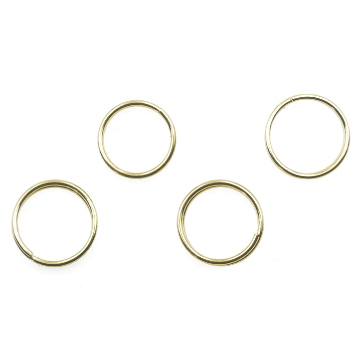 Argolla  10mm De Laton Doble para Collar Y Pulsera Irp