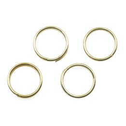 Argolla  9mm De Laton Doble para Collar Y Pulsera Irp
