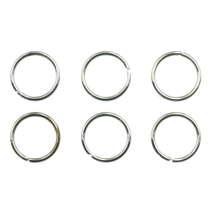 Argolla  8mm De Laton para Collar Y Pulsera Niquelado