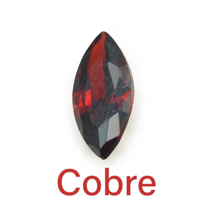 Zirconia de 20x5mm Forma navet Empaque de 30pz