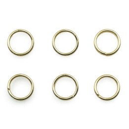 Argolla  7mm De Laton Doble para Collar Y Pulsera Irp