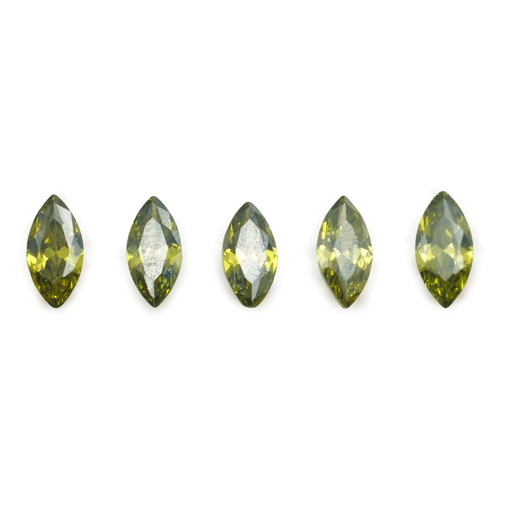 Zirconia de 20x5mm Forma navet Empaque de 30pz
