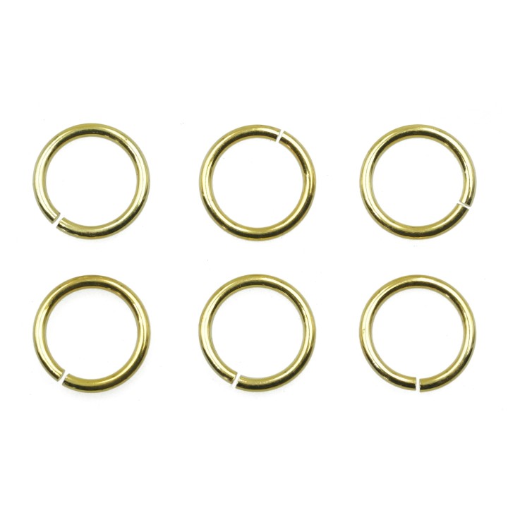 Argolla  9mm De Laton para Collar Y Pulsera Irp