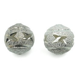 Bola perforada 16 mm de laton para collar y pulsera