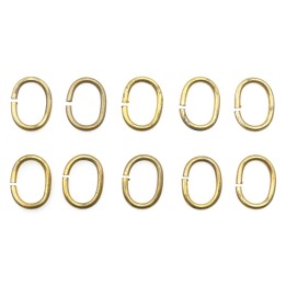 Argolla  9X7mm De Laton para Collar Y Pulsera