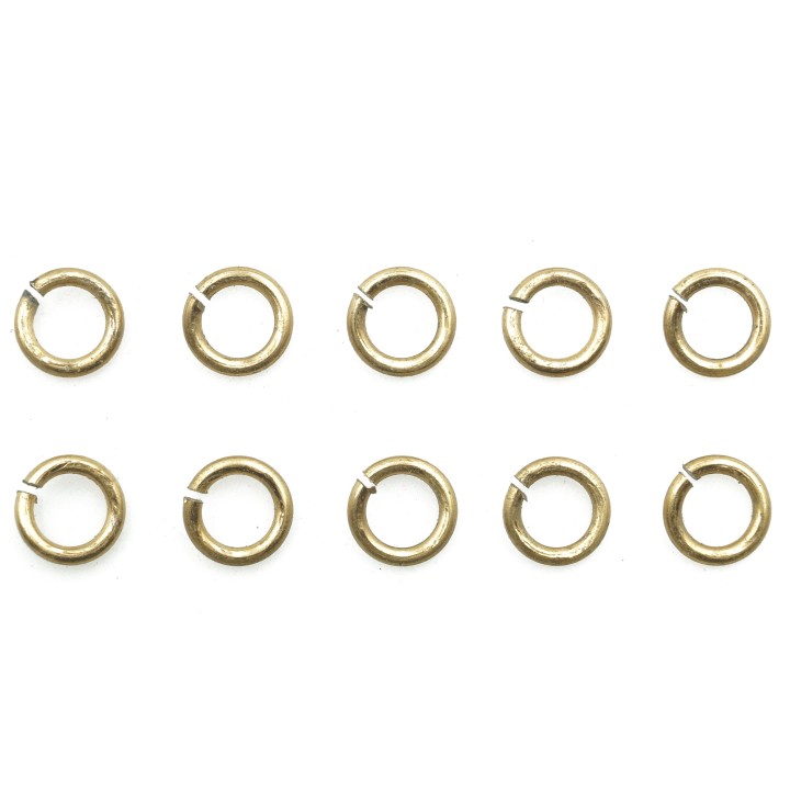 Argolla  7mm De Laton para Collar Y Pulsera