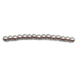 Perla 4mm de vidrio para collar pulsera y aretes