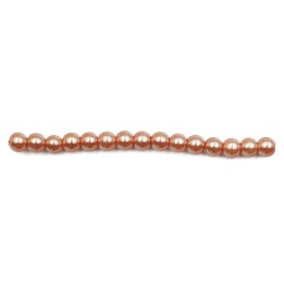 Perla 4mm de vidrio para collar pulsera y aretes