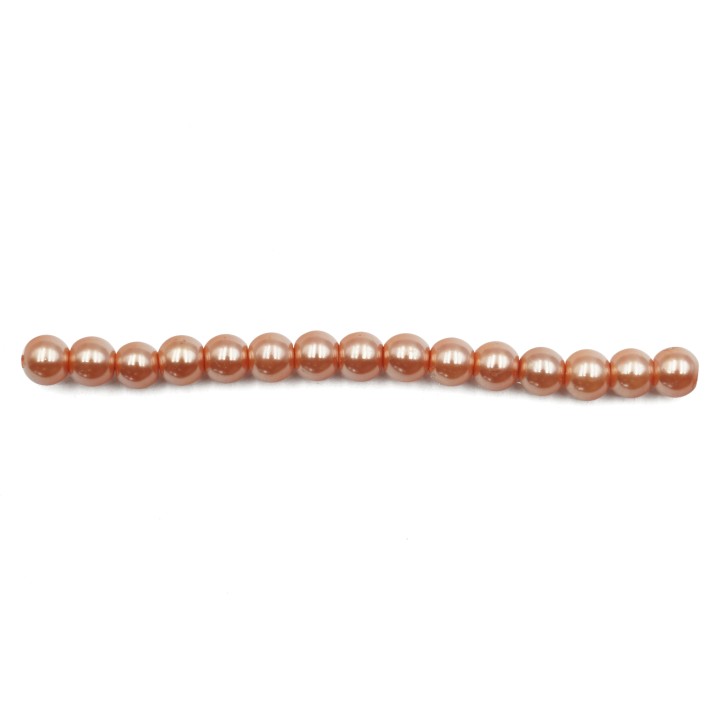 Perla 4mm de vidrio para collar pulsera y aretes