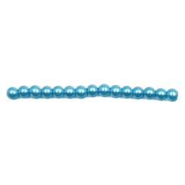 Perla 4mm de vidrio para collar pulsera y aretes