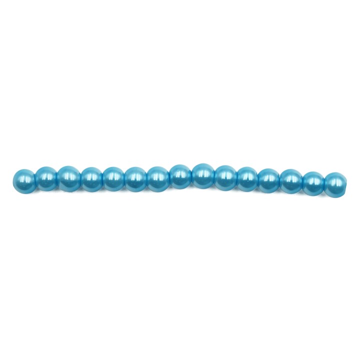 Perla 4mm de vidrio para collar pulsera y aretes