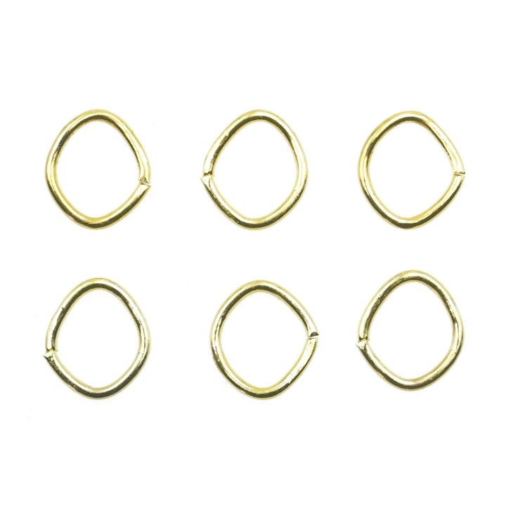 Argolla  7mm De Laton para Collar Y Pulsera Irp