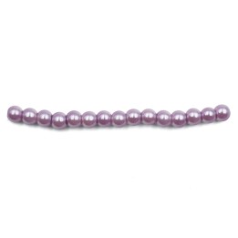 Perla 4mm de vidrio para collar pulsera y aretes