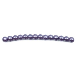 Perla 4mm de vidrio para collar pulsera y aretes