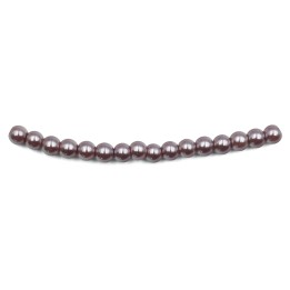 Perla 4mm de vidrio para collar pulsera y aretes