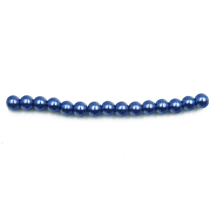 Perla 4mm de vidrio para collar pulsera y aretes