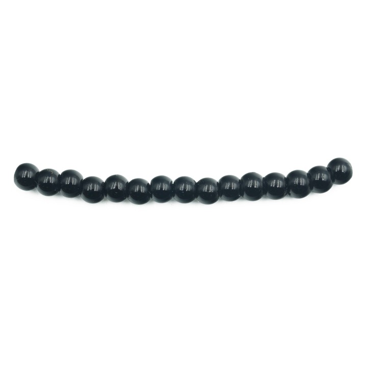 Perla 4mm de vidrio para collar pulsera y aretes