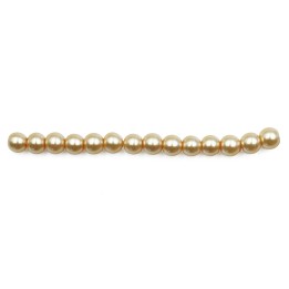 Perla 4mm de vidrio para collar pulsera y aretes